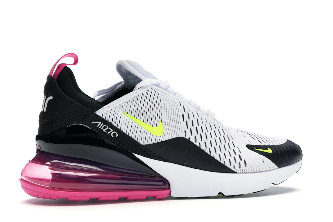 Nike Air Max 270 White Black Fuchsia Volt