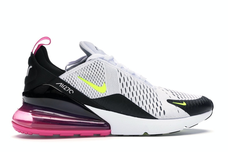 Nike Air Max 270 White Black Fuchsia Volt