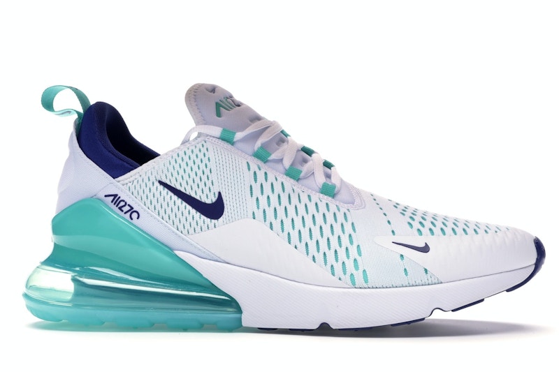 Nike Air Max 270 White Hyper Jade Deep Royal Blue