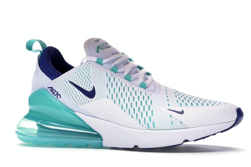 Nike Air Max 270 White Hyper Jade Deep Royal Blue