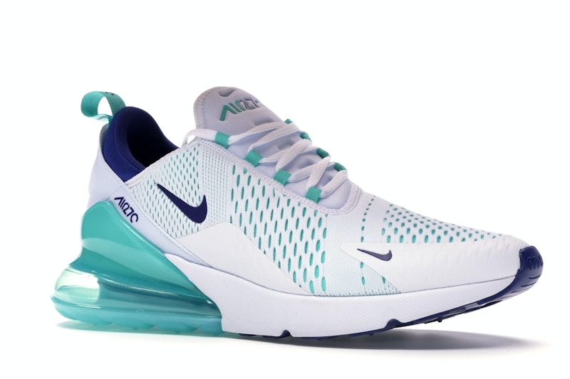 Nike Air Max 270 White Hyper Jade Deep Royal Blue