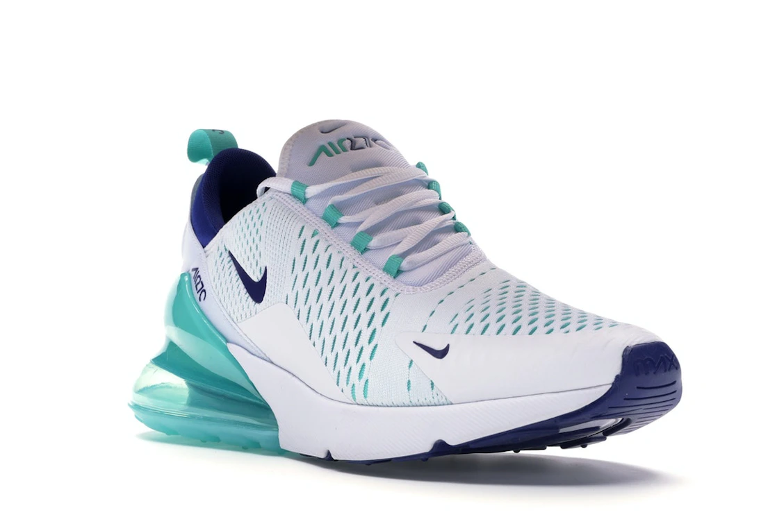 Nike Air Max 270 White Hyper Jade Deep Royal Blue