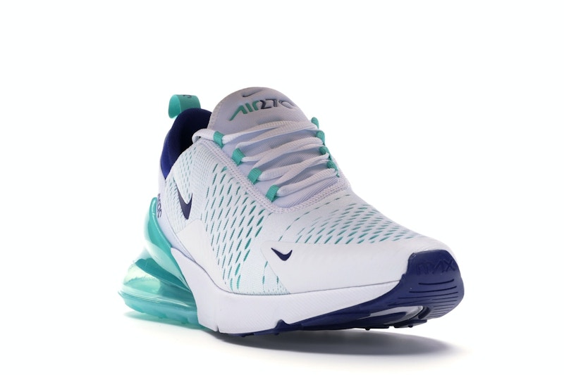 Nike Air Max 270 White Hyper Jade Deep Royal Blue