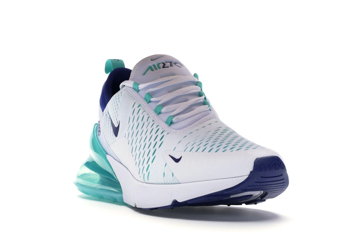 Nike Air Max 270 White Hyper Jade Deep Royal Blue