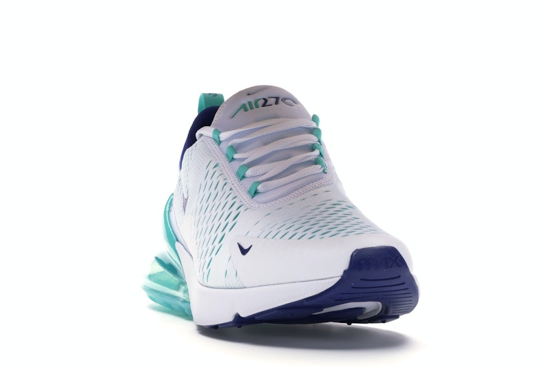 Nike Air Max 270 White Hyper Jade Deep Royal Blue