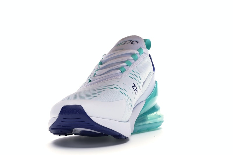 Nike Air Max 270 White Hyper Jade Deep Royal Blue