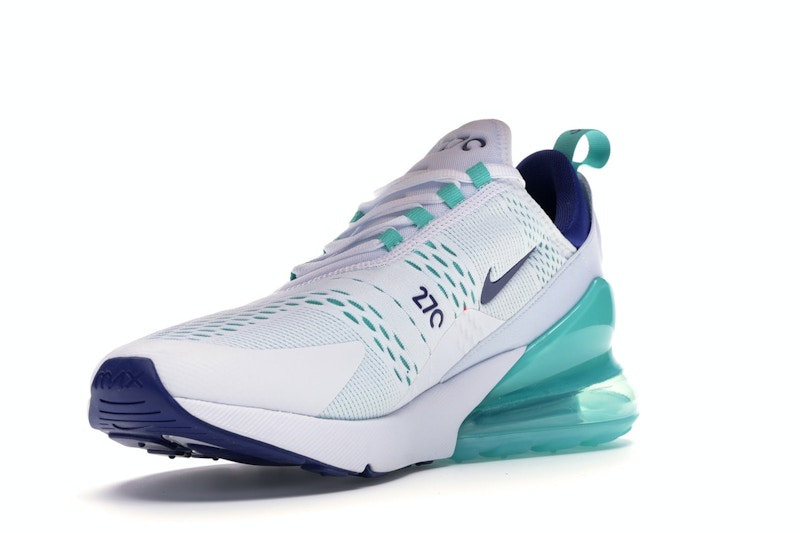 Nike Air Max 270 White Hyper Jade Deep Royal Blue