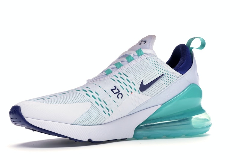 Nike air max 270 white hyper jade deep royal blue clearance