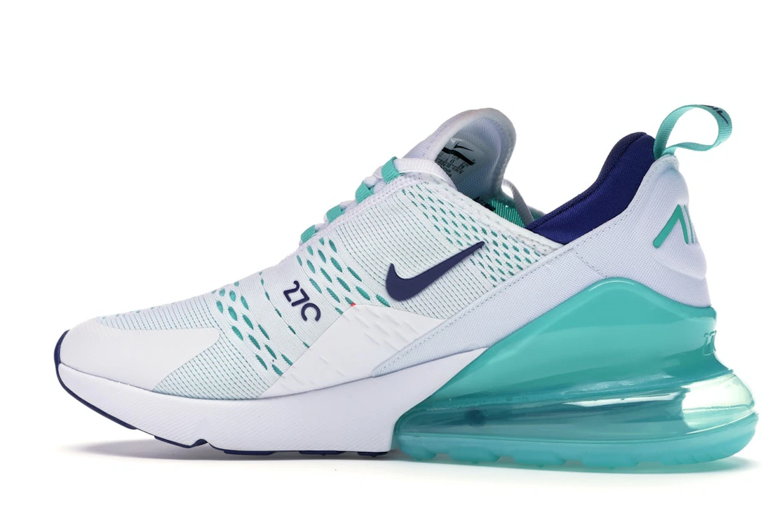Nike Air Max 270 White Hyper Jade Deep Royal Blue