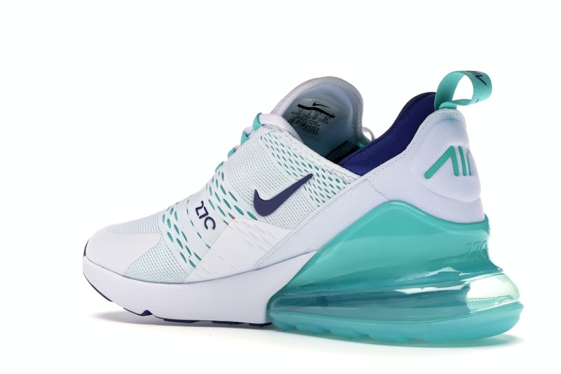 Nike Air Max 270 White Hyper Jade Deep Royal Blue