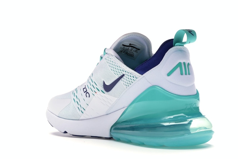 Nike Air Max 270 White Hyper Jade Deep Royal Blue