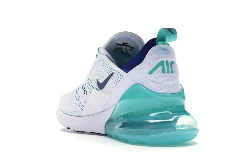 Nike Air Max 270 White Hyper Jade Deep Royal Blue