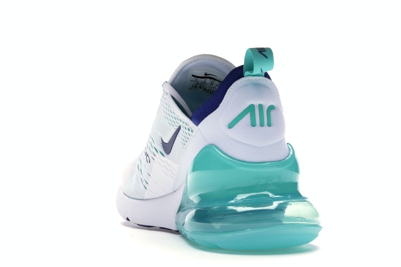 Nike Air Max 270 White Hyper Jade Deep Royal Blue