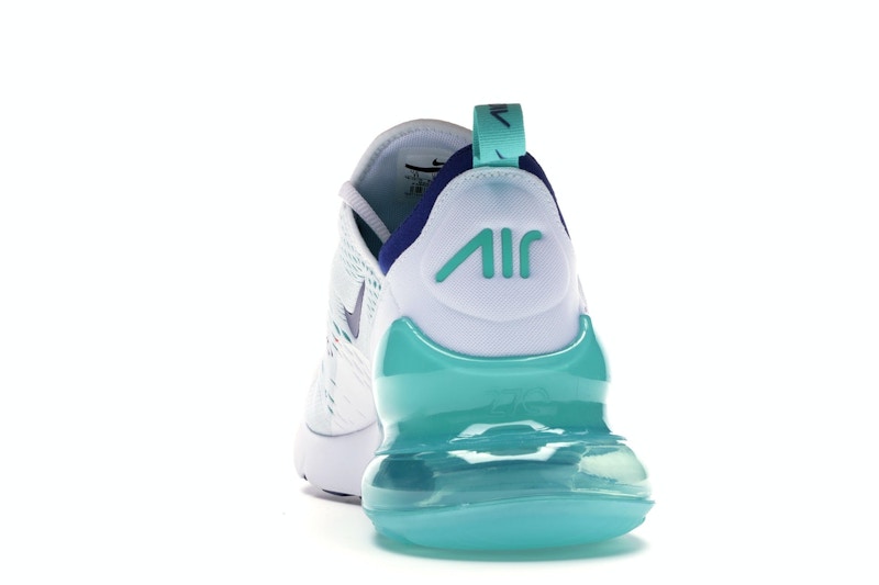 Nike Air Max 270 White Hyper Jade Deep Royal Blue