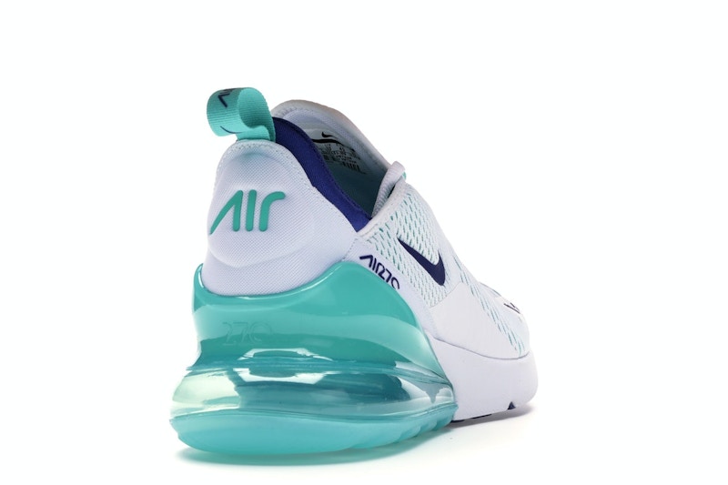 Nike Air Max 270 White Hyper Jade Deep Royal Blue