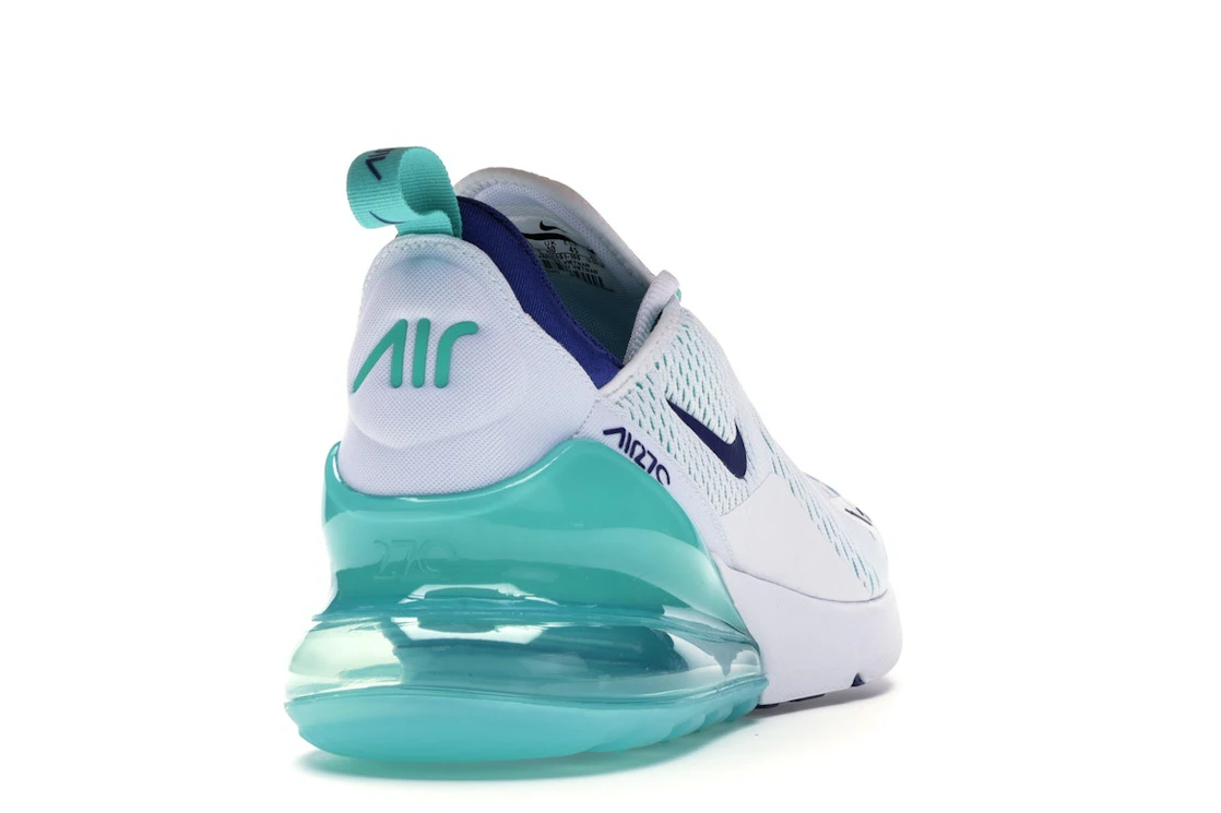 Nike Air Max 270 White Hyper Jade Deep Royal Blue