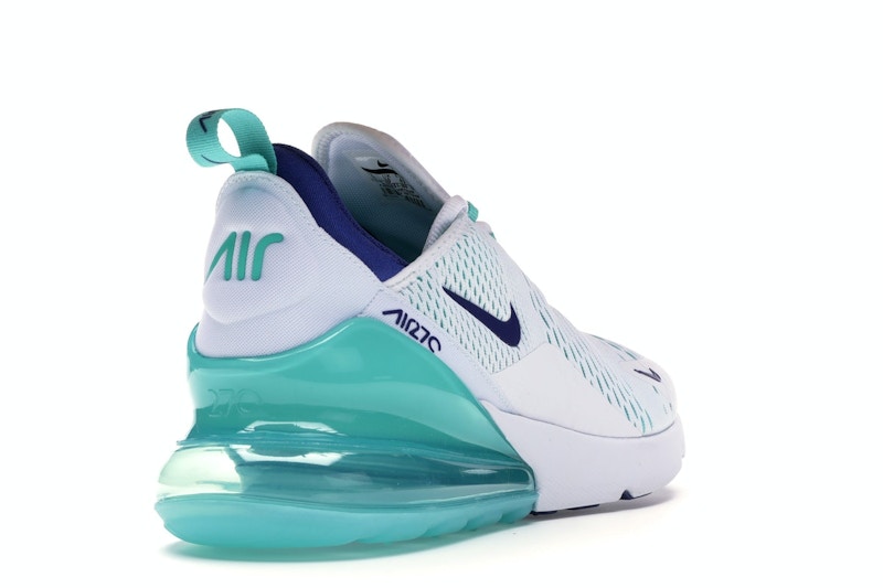 Nike Air Max 270 White Hyper Jade Deep Royal Blue