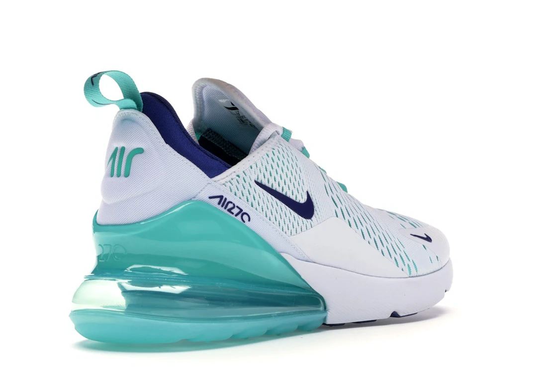 Nike Air Max 270 White Hyper Jade Deep Royal Blue