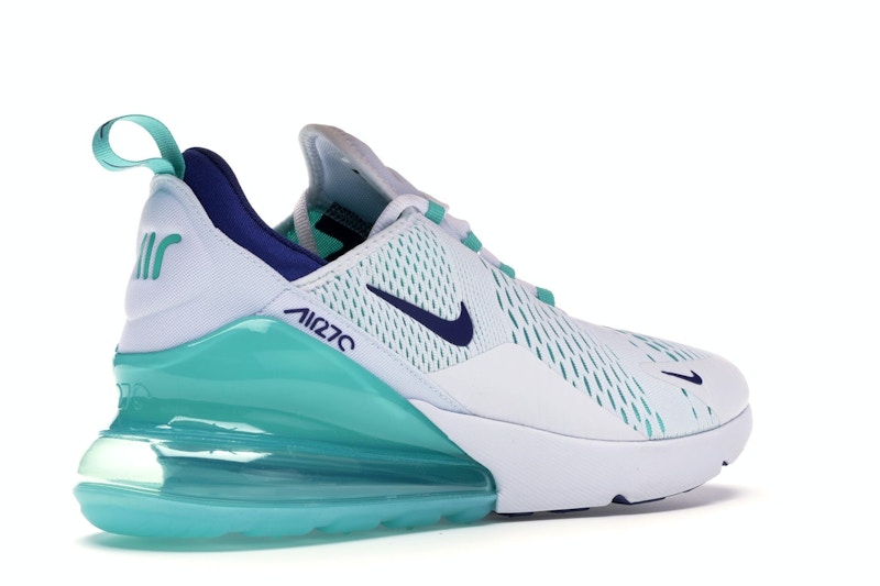 Nike Air Max 270 White Hyper Jade Deep Royal Blue