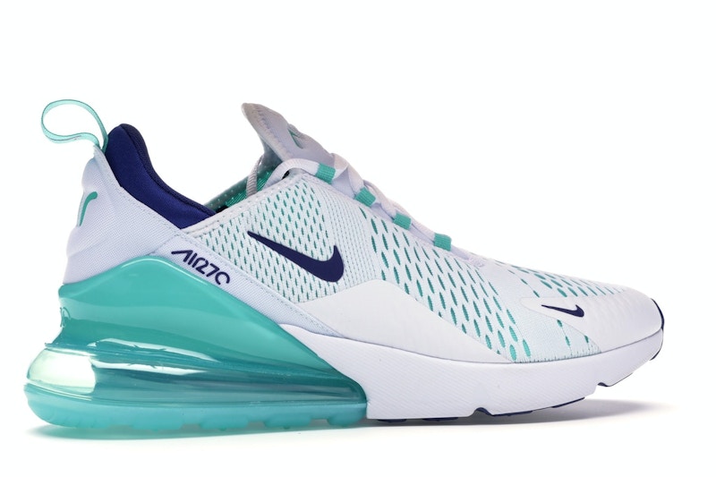Nike Air Max 270 White Hyper Jade Deep Royal Blue