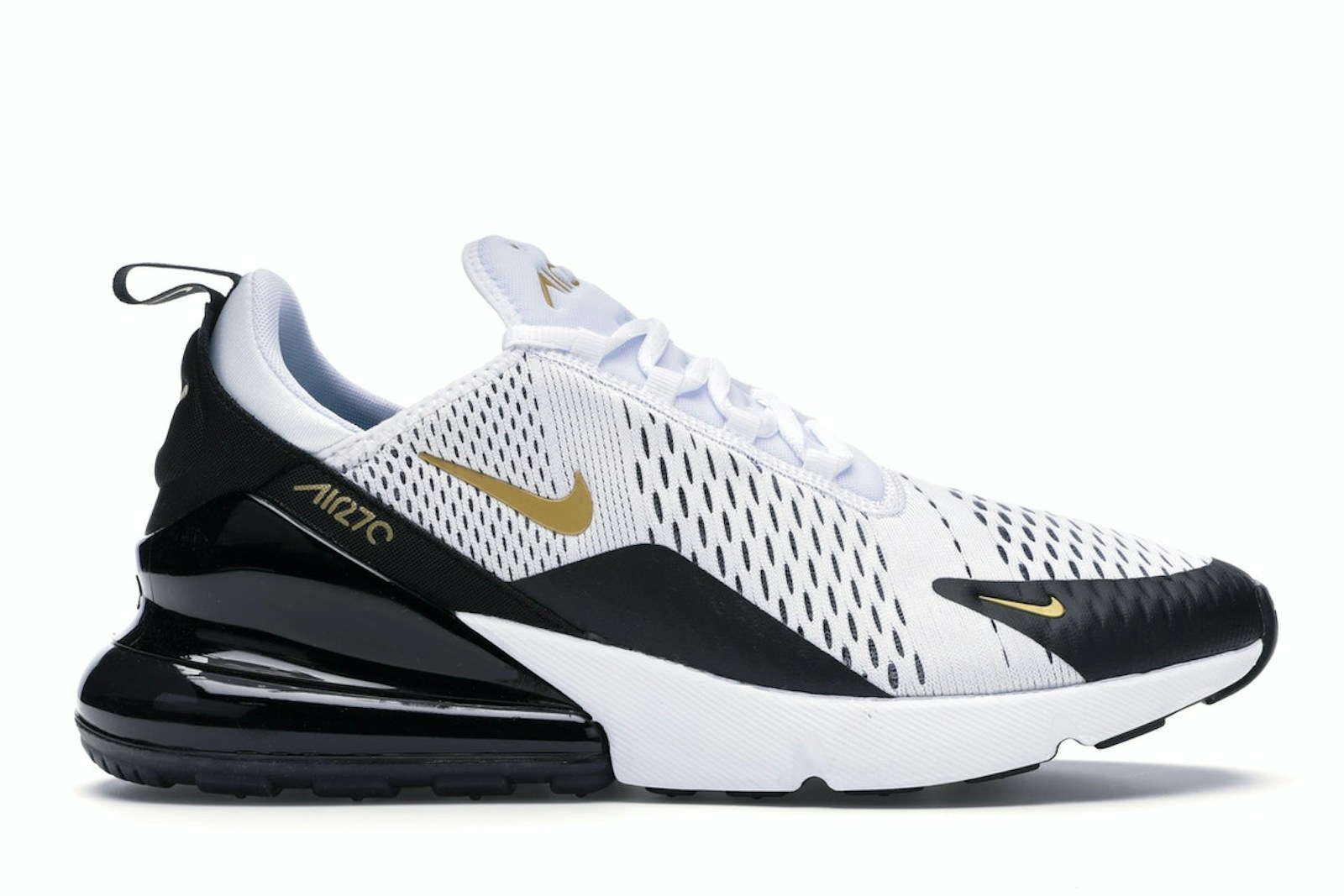Nike Air Max 270 White Metallic Gold Black - AV7892-100