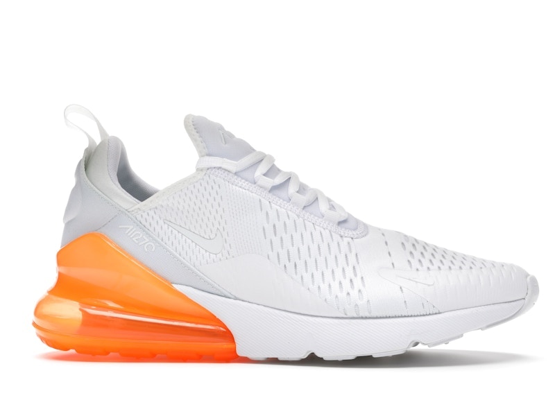 Nike Air Max 270 White Pack (Total Orange)