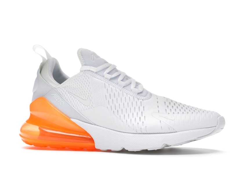 Nike Air Max 270 White Pack (Total Orange)