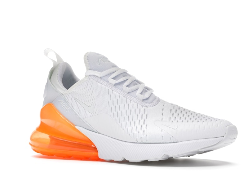 Nike Air Max 270 White Pack (Total Orange)