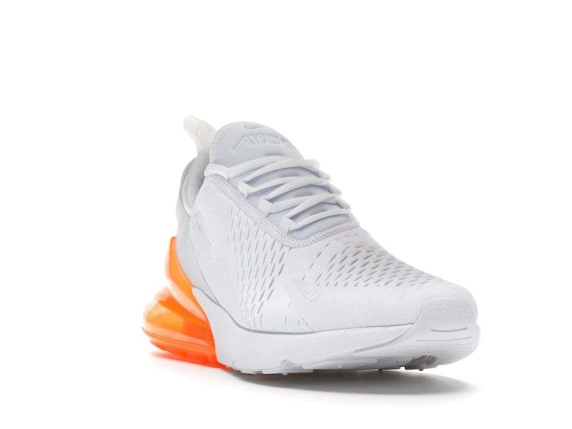 Nike Air Max 270 White Pack (Total Orange)
