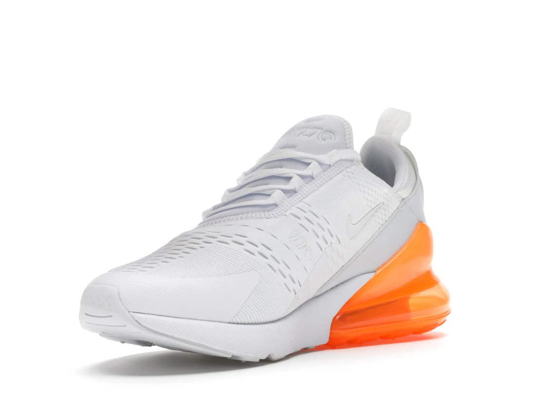 Nike Air Max 270 White Pack (Total Orange)