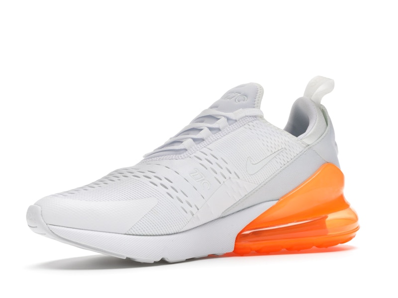 Nike Air Max 270 White Pack (Total Orange)