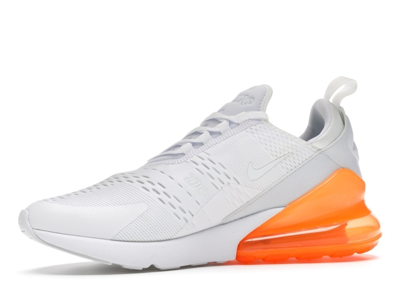 Nike Air Max 270 White Pack (Total Orange)