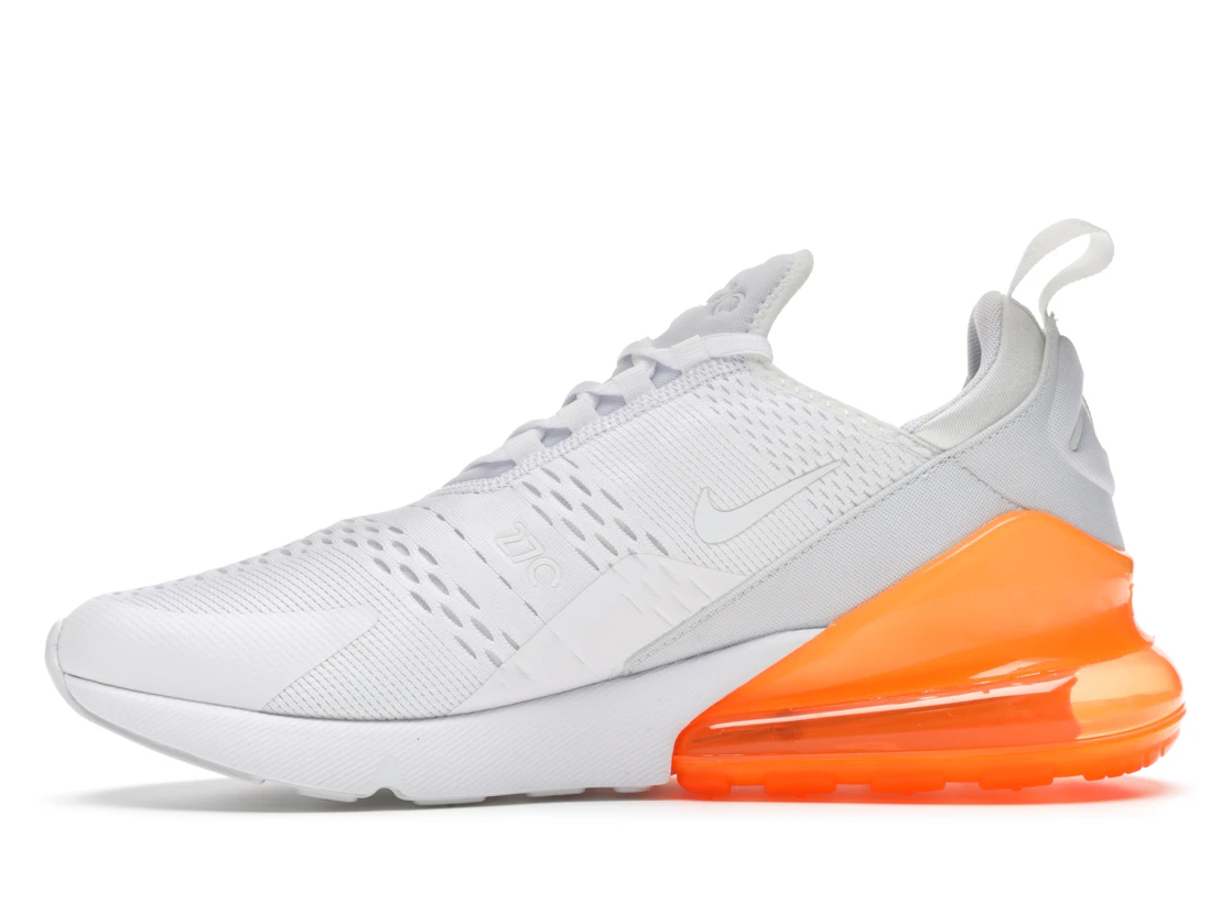 Nike Air Max 270 White Pack (Total Orange)