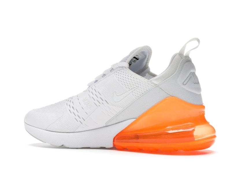 Nike Air Max 270 White Pack (Total Orange)