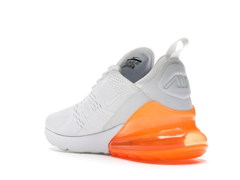 Nike Air Max 270 White Pack (Total Orange)