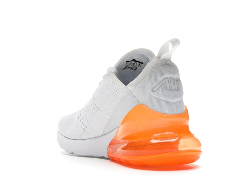 Nike Air Max 270 White Pack (Total Orange)