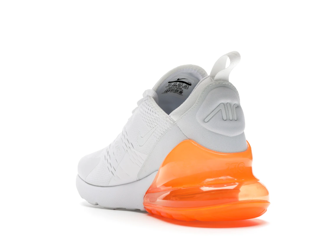Nike Air Max 270 White Pack (Total Orange)