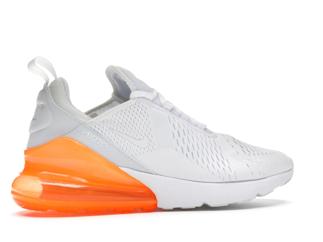 Nike Air Max 270 White Pack (Total Orange)