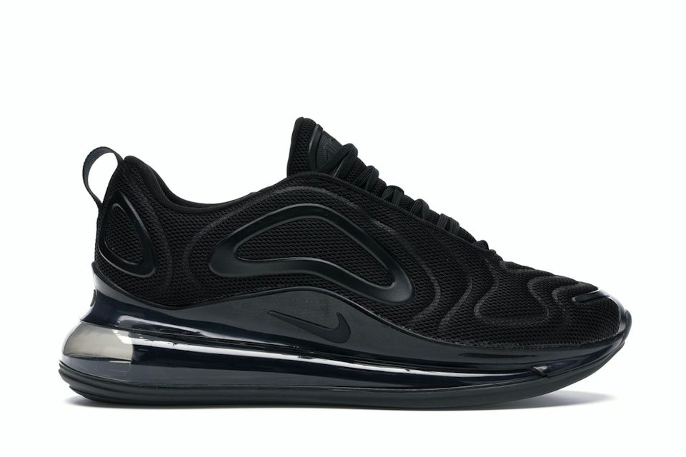 Nike Air Max 720 GS Triple Black Shoes