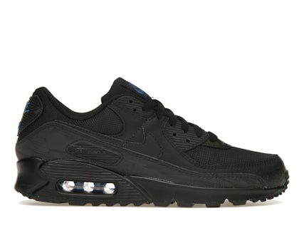 Nike Air Max 90 Black Blue Reflective Men's DZ4504-001 GB