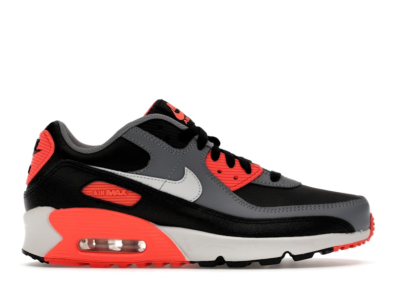 Nike Air Max 90 Black Cool Grey Bright Crimson Photon Dust (GS)