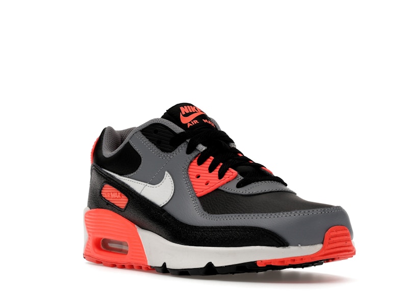 Nike Air Max 90 Black Cool Grey Bright Crimson Photon Dust (GS)