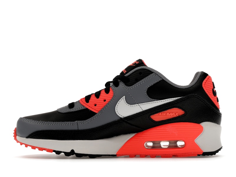 Nike Air Max 90 Black Cool Grey Bright Crimson Photon Dust (GS)