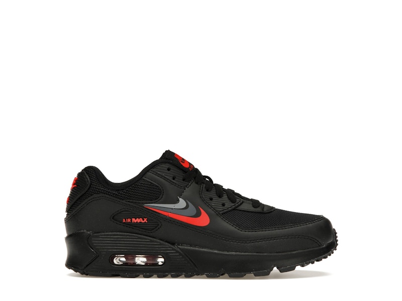 Nike Air Max 90 Black Habanero Red GS DX9272 001 US