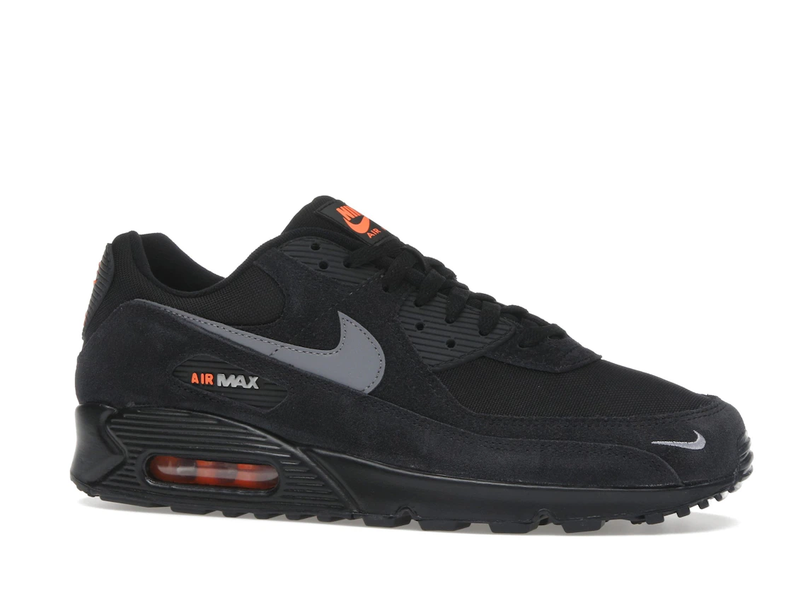 Nike Air Max 90 Black Metallic Cool Grey Orange