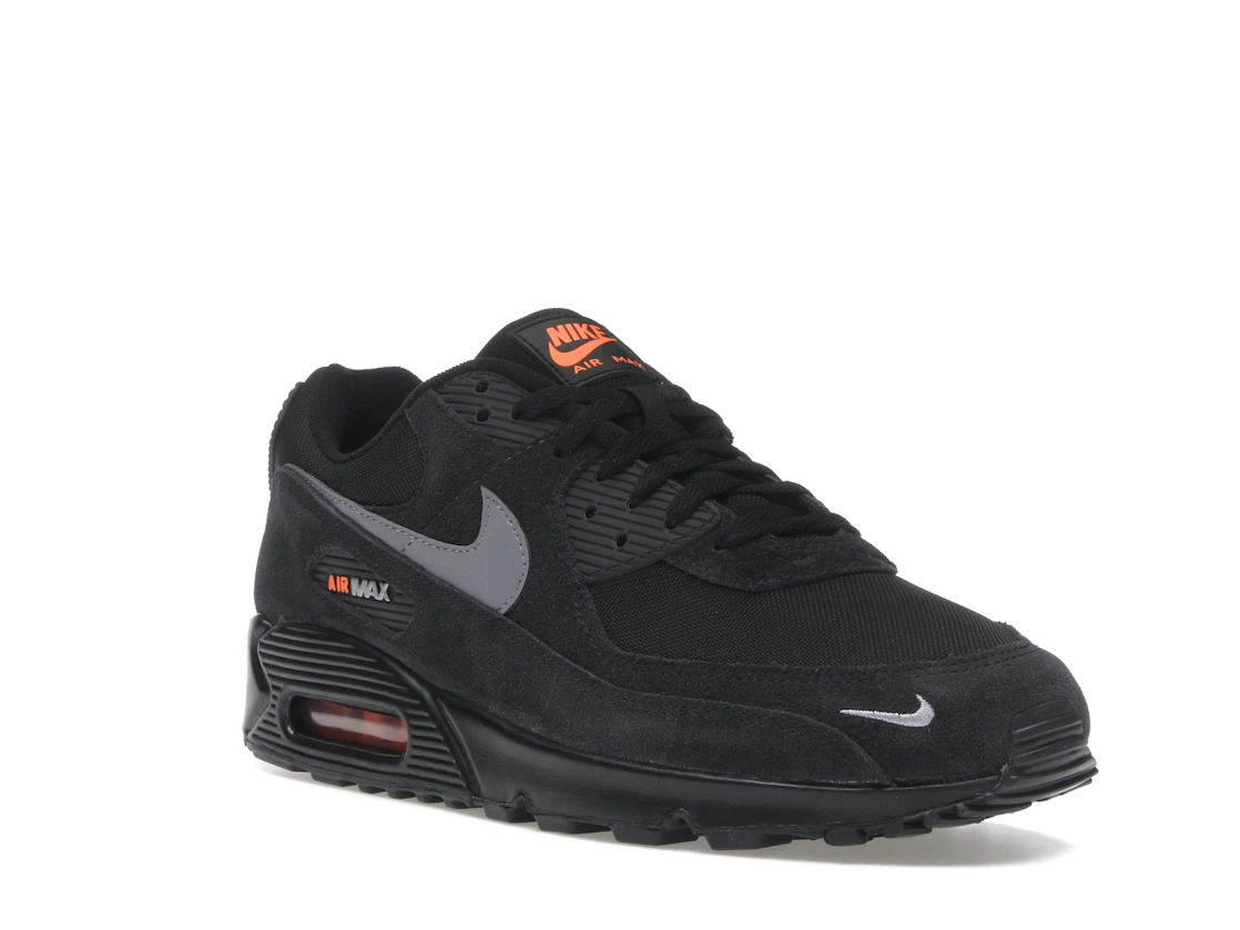 Nike Air Max 90 Black Metallic Cool Grey Orange