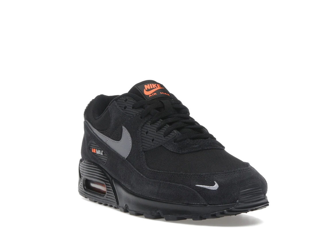 Nike Air Max 90 Black Metallic Cool Grey Orange