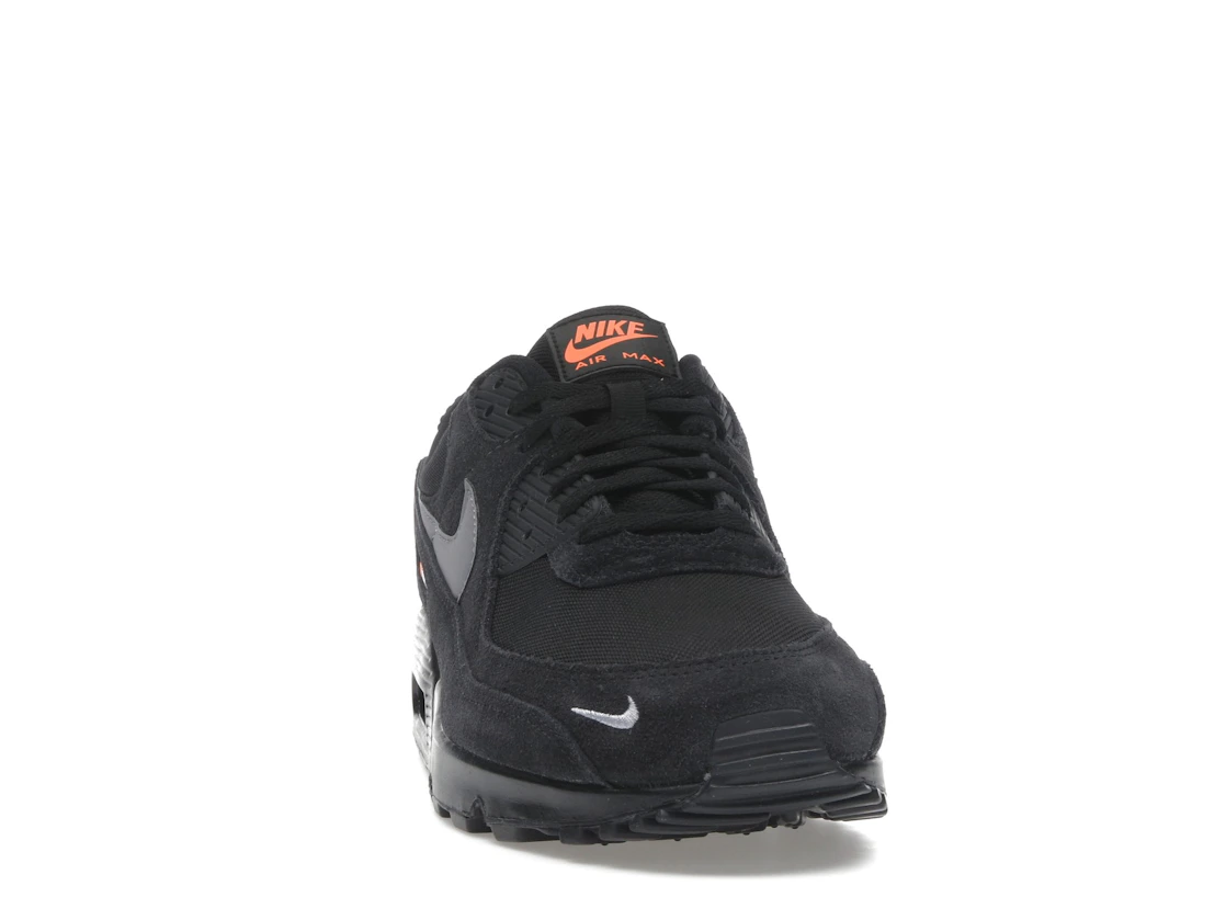Nike Air Max 90 Black Metallic Cool Grey Orange