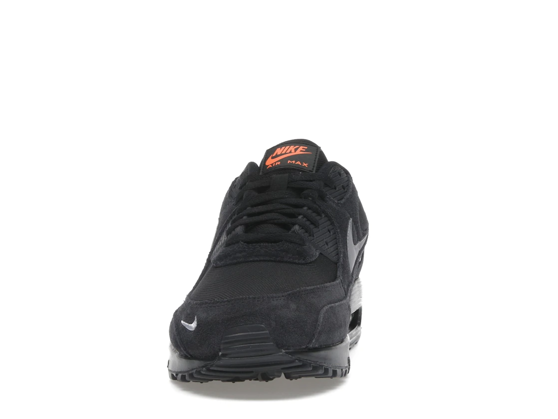 Nike Air Max 90 Black Metallic Cool Grey Orange
