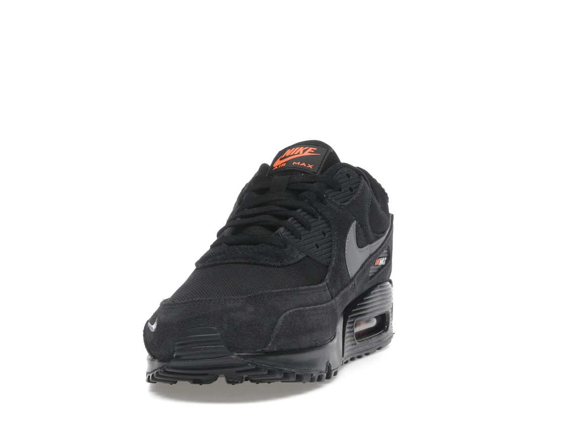 Nike Air Max 90 Black Metallic Cool Grey Orange